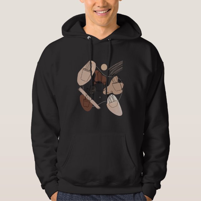 Sudadera Abstract Minimalist Cactus  Aesthetic Boho Cactus  (Anverso)