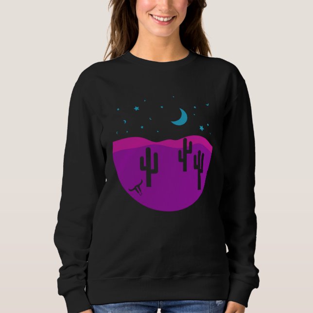 Sudadera Abstract Modern Desert Southwest Cactus Western Sc (Anverso)