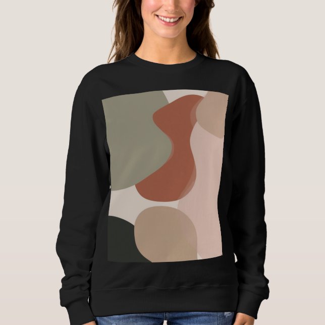 Sudadera Abstract Organic Blob Art – Modern Minimal (Anverso)