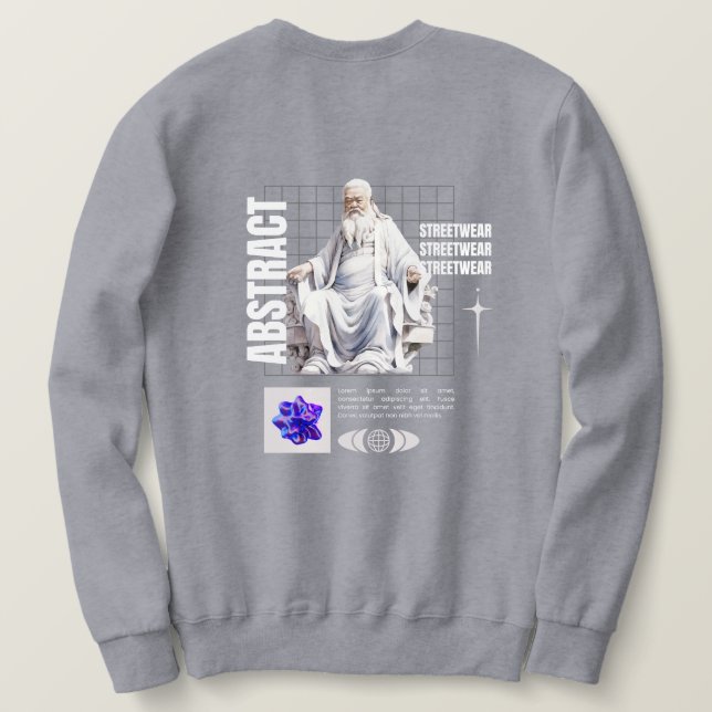 Sudadera abstract - ropa urbana (Reverso del diseño)