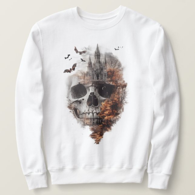 Sudadera Abstract Skull Art Sweatshirt (Anverso del diseño)