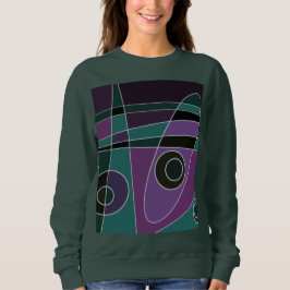 Sudadera Abstract Surfing Verde azulada Purple