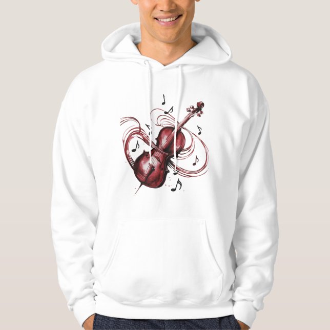Sudadera abstract violin (Anverso)
