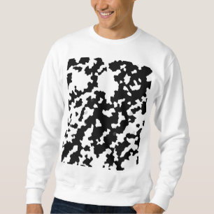 Sudadera Abstracto irregular camo negro y blanco