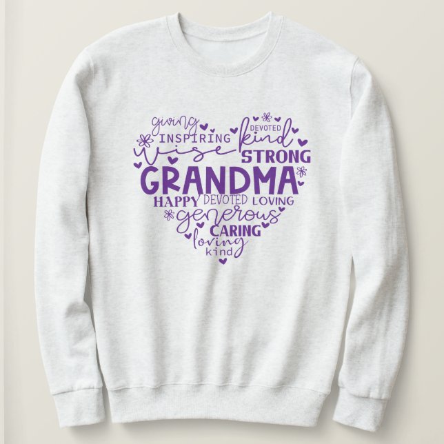 Sudadera Abuela (Anverso del diseño)
