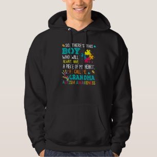 Sudadera Abuela Autism Awareness Austistic Boy Piece My He