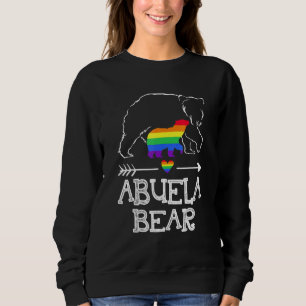 Sudadera Abuela Bear Orgullosa Mamá Bandera Arcoiris Lgbt O