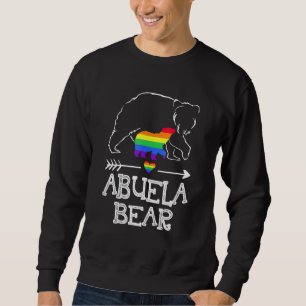 Sudadera Abuela Bear Orgullosa Mamá Bandera Arcoiris Lgbt O