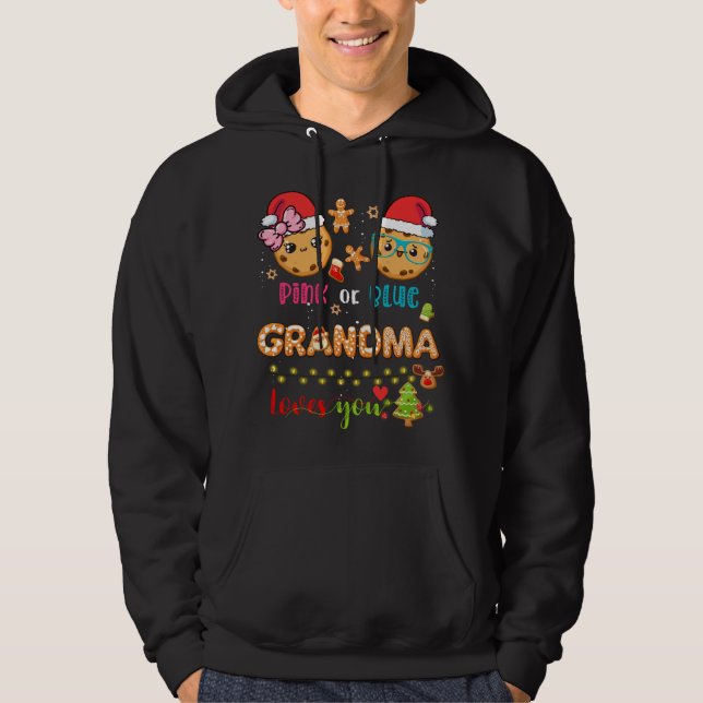 Sudadera Abuela bebé Navidades de la Revelación de Género G (Anverso)