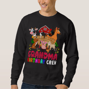Sudadera Abuela Birthday Crew Farm Animals Birthday Familia