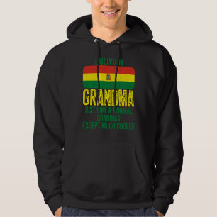 Sudadera Abuela boliviana vieja bandera de Bolivia para mad