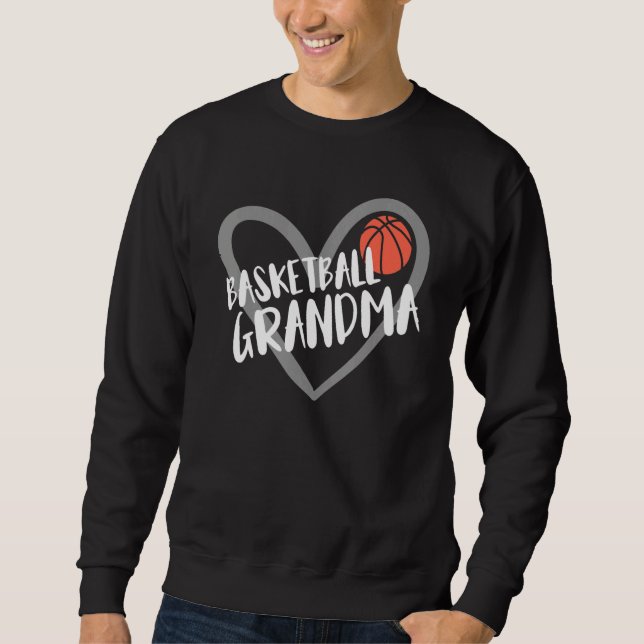 Sudadera Abuela Corazón de Baloncesto (Anverso)