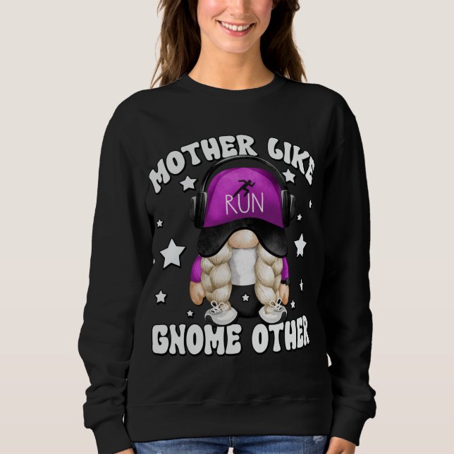 Sudadera Abuela Corriendo Gnome Para Marathon Runner Gracio (Anverso)