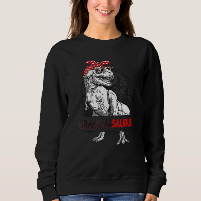 Sudadera Abuela de abuela de rex dinosaurio saurus madre (Anverso)
