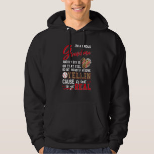 Sudadera Abuela de béisbol orgullosa Familia de béisbol Com