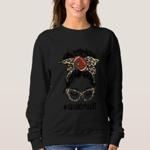 Sudadera Abuela de fútbol norteamericana desordenada juego