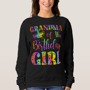 Sudadera Abuela De La Chica De Cumpleaños Unicorn Nana Tie 