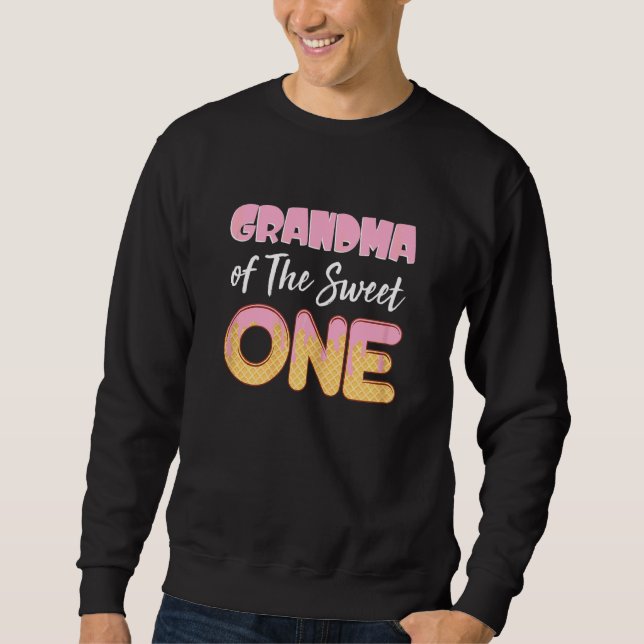 Sudadera Abuela de la Dulce Una Mujer Helado Cariño (Anverso)