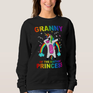 Sudadera Abuela De La Princesa De Cumpleaños Chica Dabbing