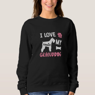 Sudadera Abuela de perro Schnauzer para mujeres me encanta