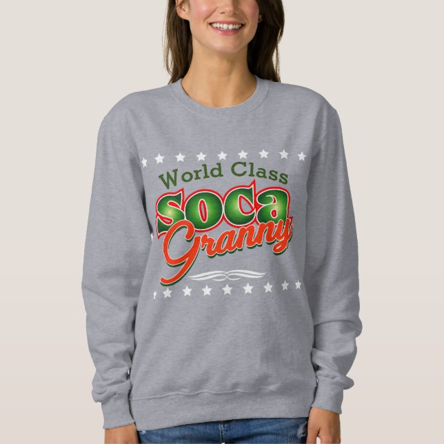 Sudadera Abuela de Soca de Clase Mundial (Anverso)