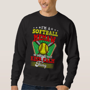 Sudadera Abuela de Softbol No Hagas Eso Mantén la Calma Cos