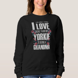 Sudadera Abuela de Yorkshire Terrier Yorkie