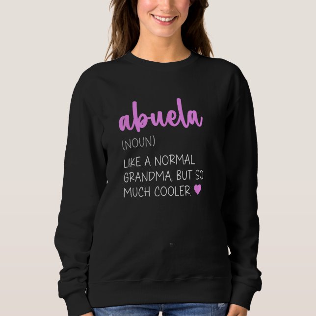 Sudadera Abuela Definition Cute Mother's Day Grandma (Anverso)