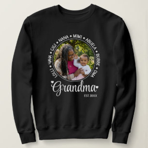 Sudadera Abuela del Día de la Madre personalizada Nana Mimi