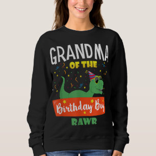 Sudadera Abuela del niño de cumpleaños Dinosaur Raptor Tee