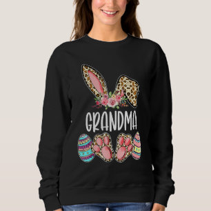 Sudadera Abuela Easter Leopard Bunny Egg Cute Family Easte