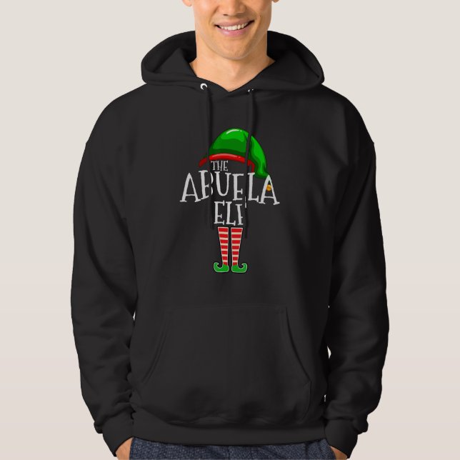 Sudadera Abuela Elf   Family Matching Group Christmas   Squ (Anverso)