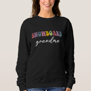 Sudadera Abuela en snowboard Snowboarder Elegante Deporte N