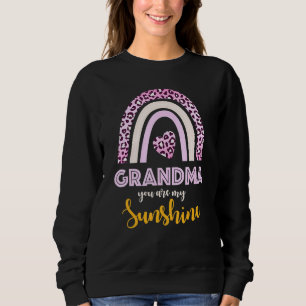 Sudadera Abuela, eres mi diversión de impresión de leopardo