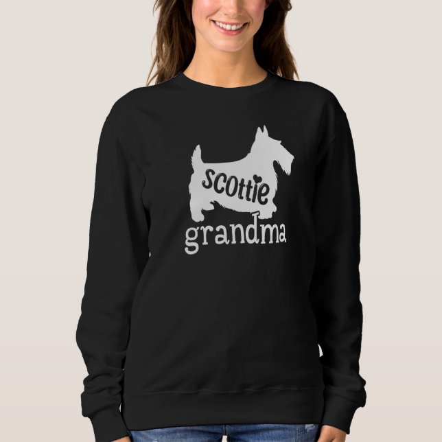 Sudadera Abuela escocesa adorada dueña de perro de terror (Anverso)