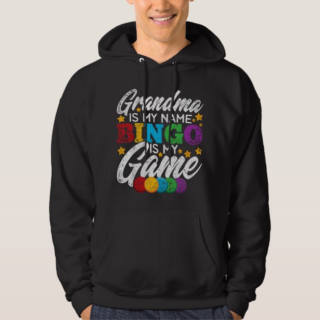 Sudadera Abuela Ganadora de Bingo Divertida Jubilada Ganado (Anverso)