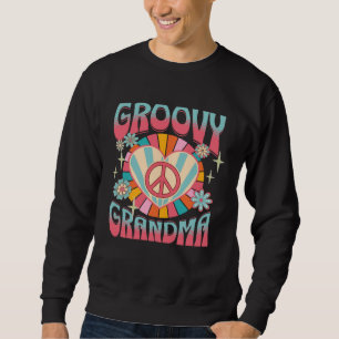 Sudadera Abuela groovy retro estilo hippie de los años 60