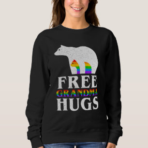 Sudadera Abuela libre de oso abraza bandera arco iris Lgbt 