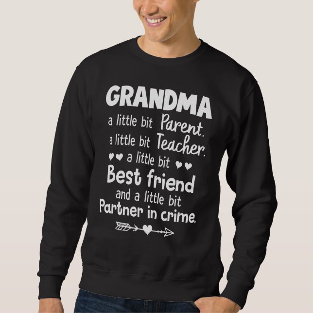 Sudadera Abuela Mejor Amigo Y Abuela Pareja (Anverso)