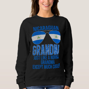 Sudadera Abuela nicaragüense Bandera gafas de sol Mola