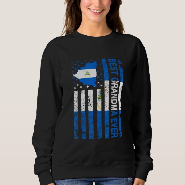 Sudadera Abuela nicaragüense Nicaragua Usa madre norteameri (Anverso)