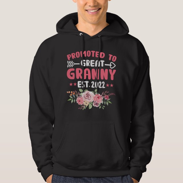 Sudadera Abuela Nueva Abuela Promocionada A Bisabuela G (Anverso)