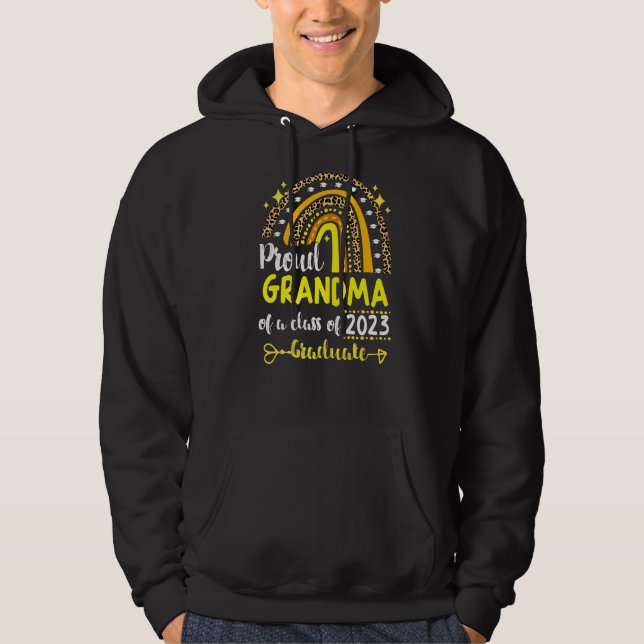 Sudadera Abuela Orgullosa De Una Clase De 2023 Graduada Sup (Anverso)