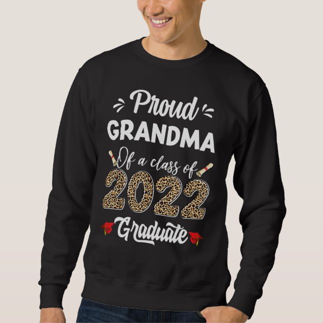 Sudadera Abuela Orgullosa De Una Clase De Graduada 2022 (Anverso)