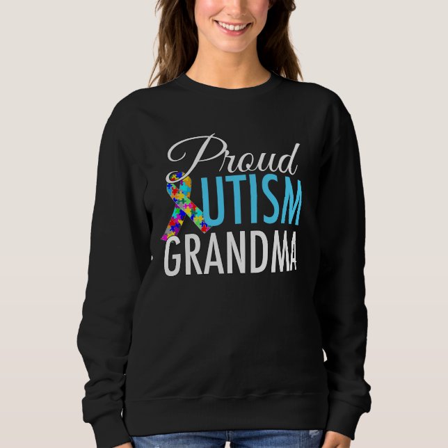 Sudadera Abuela orgullosa del autismo (Anverso)