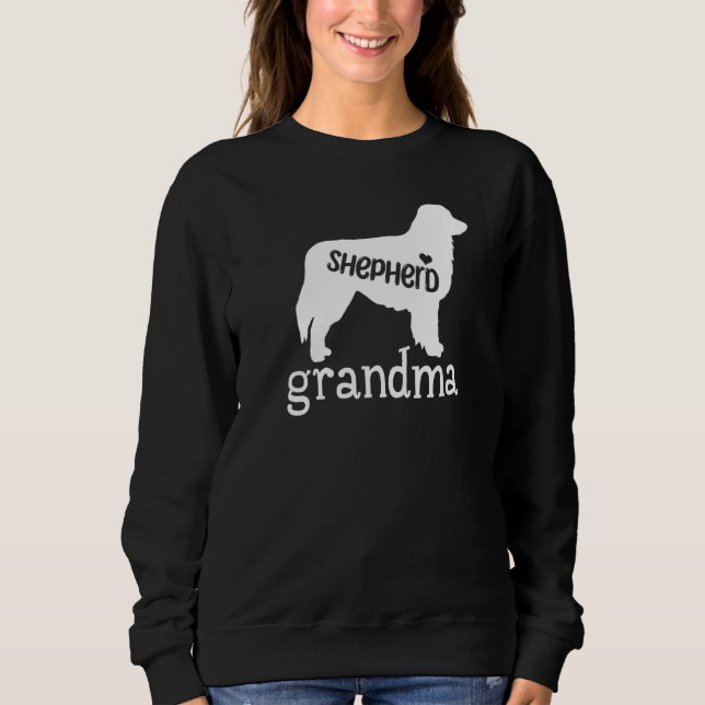 Sudadera Abuela pastora linda dueña de perro pastor alemán (Anverso)