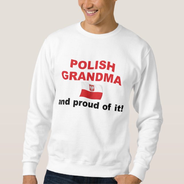 Sudadera Abuela polaca orgullosa (Anverso)