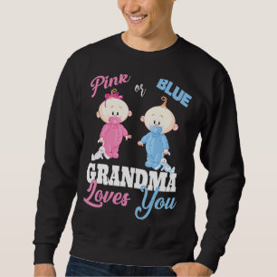 Sudadera Abuela rosa o azul te ama, revelación de género