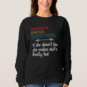 Sudadera Abuela Sabe Todo Lo Mejor Abuela Día de la Madre