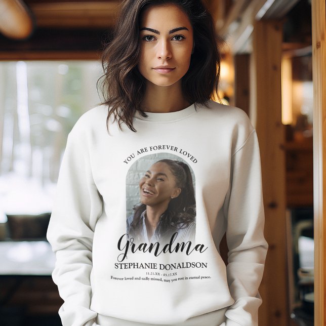 Sudadera Abuela siempre querida | Memorial fotográfico (Subido por el creador)